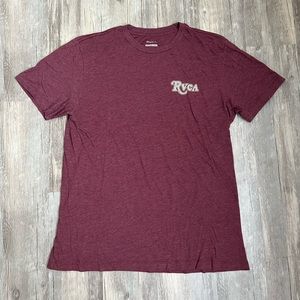 RVCA Mens Red Short Sleeve Shirt